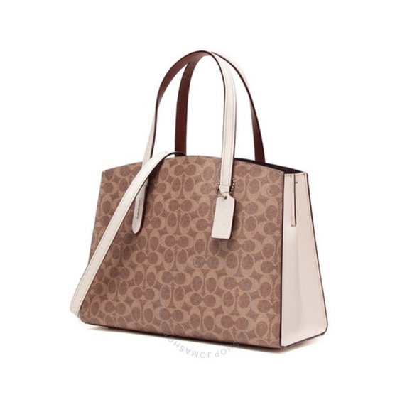Coach Handbags - COACH Signature Canvas Charlie Carryall